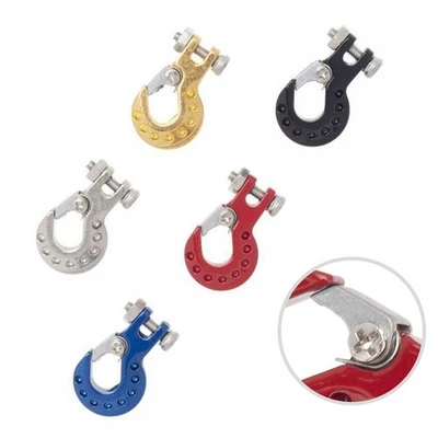 2 Stück Metall Windenhaken für 1/10 RC Autos Abschlepplösung für Axial SCX10 - Bild 1 von 4