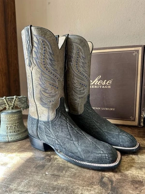 Lucchese Safari Exotic Boots Men's Size 9D with MadDog  Leather Upper - Image 1 of 4