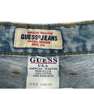 Late 80s Early 90s Vintage Guess High Waisted Jeans Size 29 - Picture 1 of 8