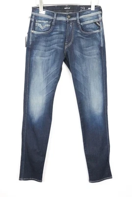 Replay Anbass Men's W29/L32 Dark Blue Slim Xterra Jeans Fitted Zip Fly - Image 1 of 4