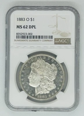 1883-O Morgan Silver $1 Dollar Coin NGC MS 62 DMPL - Image 1 of 2