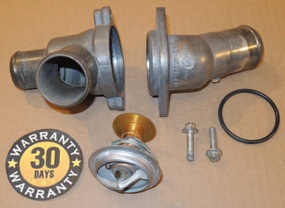 2003-2004 Mercury Marauder Thermostat Housing F6ZE-8A587-BA & F53E-8K528-CB - Image 1 of 4