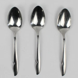 Lot of 3 Oneida Silver Oneida Craft Profile Stainless Pattern Oval Soup Spoons - Picture 1 of 5