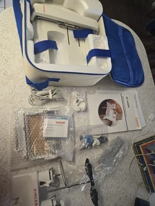 Singer EM-3 Embroidery Attachment Unit  w/ Case And Accessories Singer Xl-6000 - Picture 1 of 14