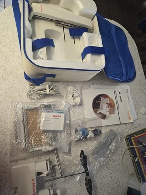 Singer EM-3 Embroidery Attachment Unit  w/ Case And Accessories Singer Xl-6000 - Image 1 of 4