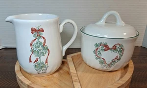 Vintage Corelle Koordinaten Callaway Efeu Urlaub Milchkännchen Zuckerdose Set Steinzeug 8 - Bild 1 von 3