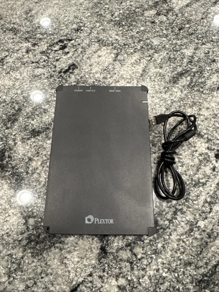 Plextor PX-740UF External USB Dual-Layer DVD + R/RW Writer Optical Drive TESTED - Image 1 of 4