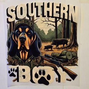 SOUTHERN BOY SCHWARZ & HELLBRAUN HUND WILDSCHWEIN JAGDHEMD (NEU) #0081 - Bild 1 von 20