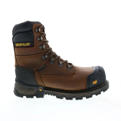 CAT EXCAVATOR XL 8" WATERPROOF COMPOSITE SAFETY TOE 200 Grams Boots P90996 Brown - Image 1 of 4