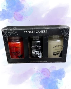Yankee Candle Boxed Set of 3 Frightful Fragrances Large Jar Candles (Slight Use) - Picture 1 of 10