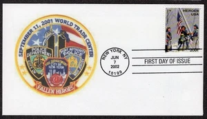 2002 HEROES OF 2001 (Scott B2) - Unknown-Maker U/O FDC TD701 - Picture 1 of 1