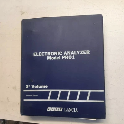 Electronic Analyzer PR01 Assistenza Tecnica Manuale  DIGIPLEX FIAT UNO TURBO IE - Immagine 1 di 4