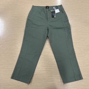 Nuevo con etiquetas Pantalones Lee Mujer’s Capri Oliva Talla 4 (28x23) Clásicos Mamá Estilo - Imagen 1 de 18