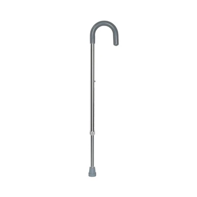 McKesson Chrome Aluminum Round Handle Cane 29.75 to 38.75" Height - Image 1 of 4