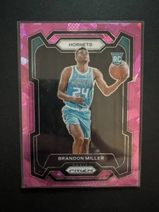 Panini NBA Prizm 2023/24 Brandon Miller RC Pinke Ice Prizm - Bild 1 von 2