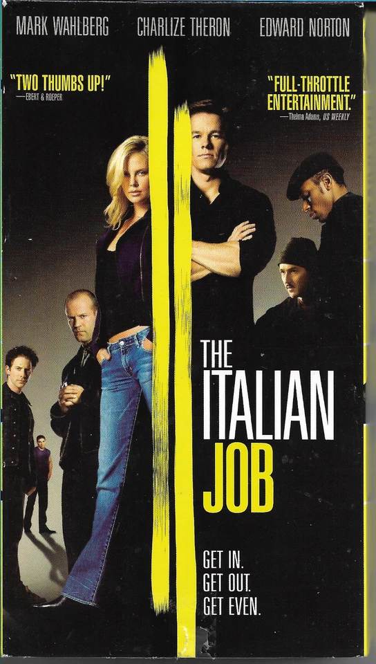 The Italian Job (VHS, 2003) - Mark Wahlberg, Charlize Theron & Edward Norton!!! - Image 1 of 2