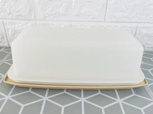 Vintage Tupperware Rectangular Storage Container Malt Loaf Cake Tub 1970 To 80s - Picture 1 of 11