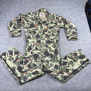 Walls Blizzard-Pruf Insulated Coveralls Youth 14 Regular Duck Camo Hunting USA - Picture 1 of 17