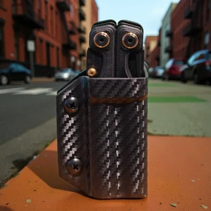 Clip & Carry Kydex Multitool Sheath fits Leatherman WAVE ALPHA - USA Made - Picture 1 of 8