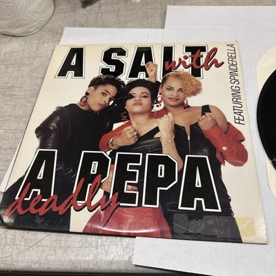 Salt-n-Pepa (1988 Next Plateau Vinyl PL 1011) A Salt With A Deadly VG LP - Image 1 of 2