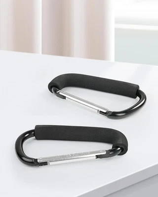 Ganchos para Cochecito, Clip para Cochecito Grande de 6.3", Paquete de 2 Ganchos para Cochecito para Bolsas Colgantes Foto 1 de 4