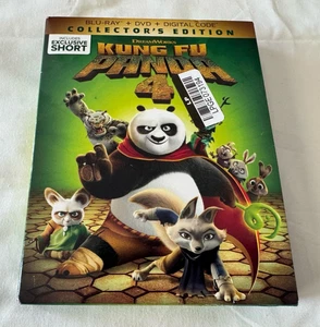 Kung Fu Panda 4 (Blu-Ray/DVD/Digital 2024) w/Gallery Book & Slipcover NEW Sealed - Foto 1 di 4
