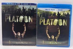 PLATOON Widescreen Blu-ray / DVD w/ Slipcover 90s Oliver Stone Sheen Dafoe - Imagen 1 de 8