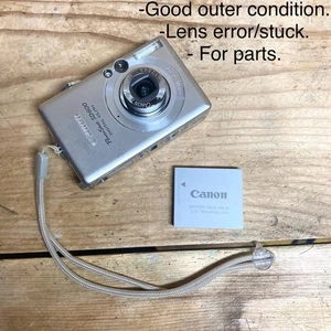 Canon PowerShot ELPH SD600 6MP Digitalkamera Silber⚠️For Parts Objektivfehler⚠️ - Bild 1 von 14