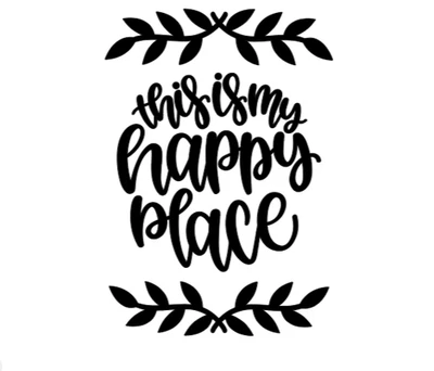 This Is My Happy Place Vinyl Decal Sticker Car Home Mirror Laptop Craft Decor - Image 1 of 4