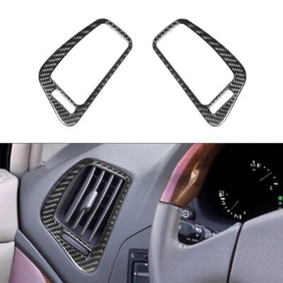 Cubierta de salida de ventilación de aire lateral para automóvil de fibra de carbono para Lexus RX300 1998-2003 2 piezas Foto 1 de 4