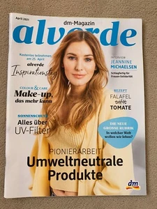 alverde dm-Magazin April 2021 : Jeannine Michaelen, Haselnussmus, Falafelrezepte - Bild 1 von 7
