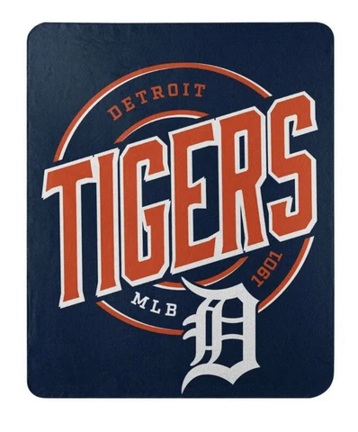 Detroit Tigers 50x60 Campaign Design Fleece Throw Blanket [NEW] MLB Plush Cover