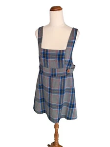 Minkpink Womens Checked Tartan Pinafore Dress Size 12 Very Good Condition - Picture 1 of 11