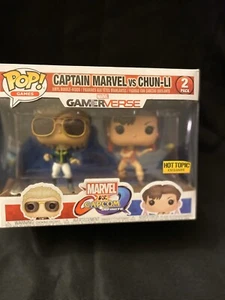 Funko POP! Games: Gamerverse -Captain Marvel Vs Chun-Li Toy Figures - Picture 1 of 2
