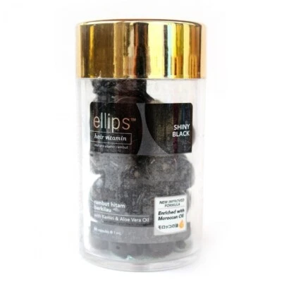 ellips, Hair Vitamin, Jar (50 Capsules), Shiny Black (Pack of 1) - Image 1 of 4