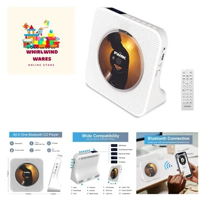 Desktop Vertical CD Player with Speakers HiFi, Portable CD Players for Home, ... - Image 1 of 4