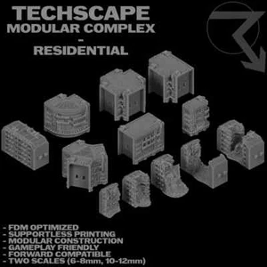 TECHSCAPE Modular Complex - Residential - 6mm Scale Terrain - Bild 1 von 17