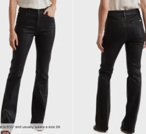 JOE'S Woman High Rise Coated Boot Cut Jeans Size: 34 - Picture 1 of 10