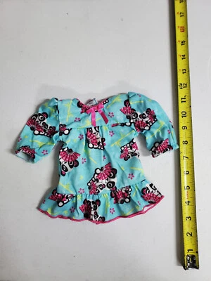 Ropa para muñecas 18" AG OG Dollie & Me talla 5 Aqua Pandas con camisón para fans (DC64) Foto 1 de 2