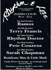 RHYTHM & LOVE Rave Flyer year unknown A6 Zanies Isle of Wight Ramos Pete Couzens