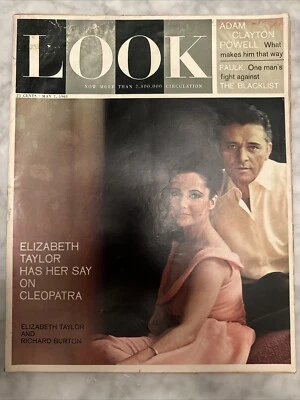 Vintage Look Magazine May 7, 1963 Elizabeth Taylor & Richard Burton - Image 1 of 2