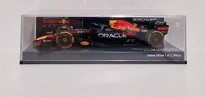 1:43 MINICHAMPS Modèle Auto F1 Red Bull RB18 Max Verstappen-Onyx Winner Miami - Photo 1/4