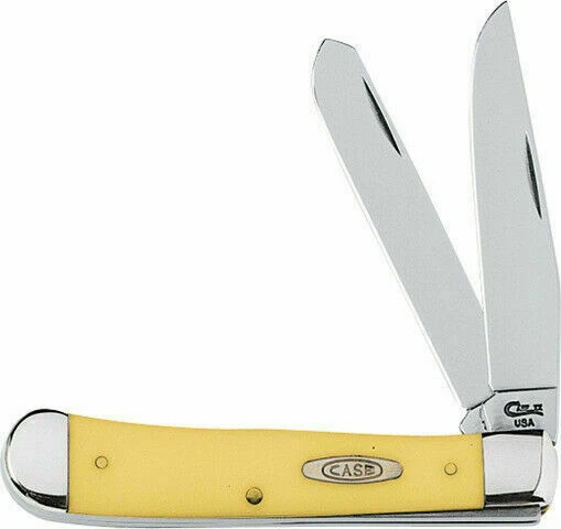 Case 80161 4 1/8 in Folding Pocket Knife - Yellow