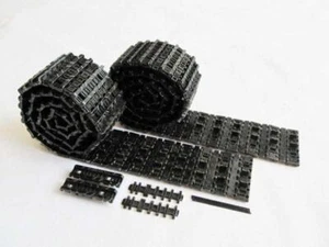 Metal Tracks Pedrail MT078T Black For Mato HengLong 1/16 King Tiger RC Tank - Picture 1 of 3