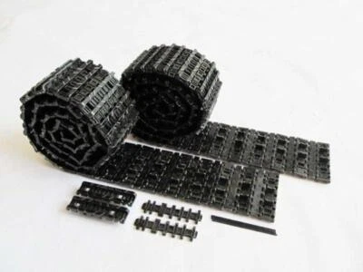 Metal Tracks Pedrail MT078T Black For Mato HengLong 1/16 King Tiger RC Tank - Image 1 of 3
