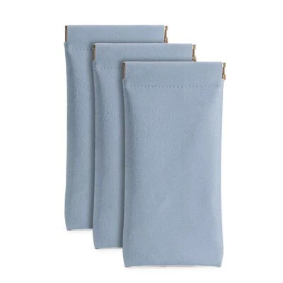 3件装男士皮革眼镜盒柔软挤压上衣太阳镜支架 — 第 1/4 张图片