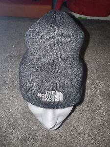 The North Face Skull Beanie Half Dome Logo Heather Black FREE SHIPPING