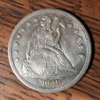 1846 Seated Liberty Silver Dollar $1