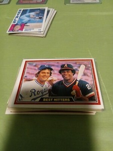 1981 Donruss #537 Best Hitters (George Brett, Rod Carew) Near mint or better