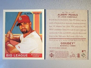 *Rare* 2007 Upper Deck Goudey RED BACKS #6 Albert Pujols - Picture 1 of 2